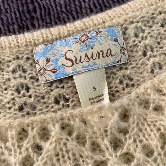 Susina Delicate Vintage Inspired Feminine Sweater - Picture 4 of 7